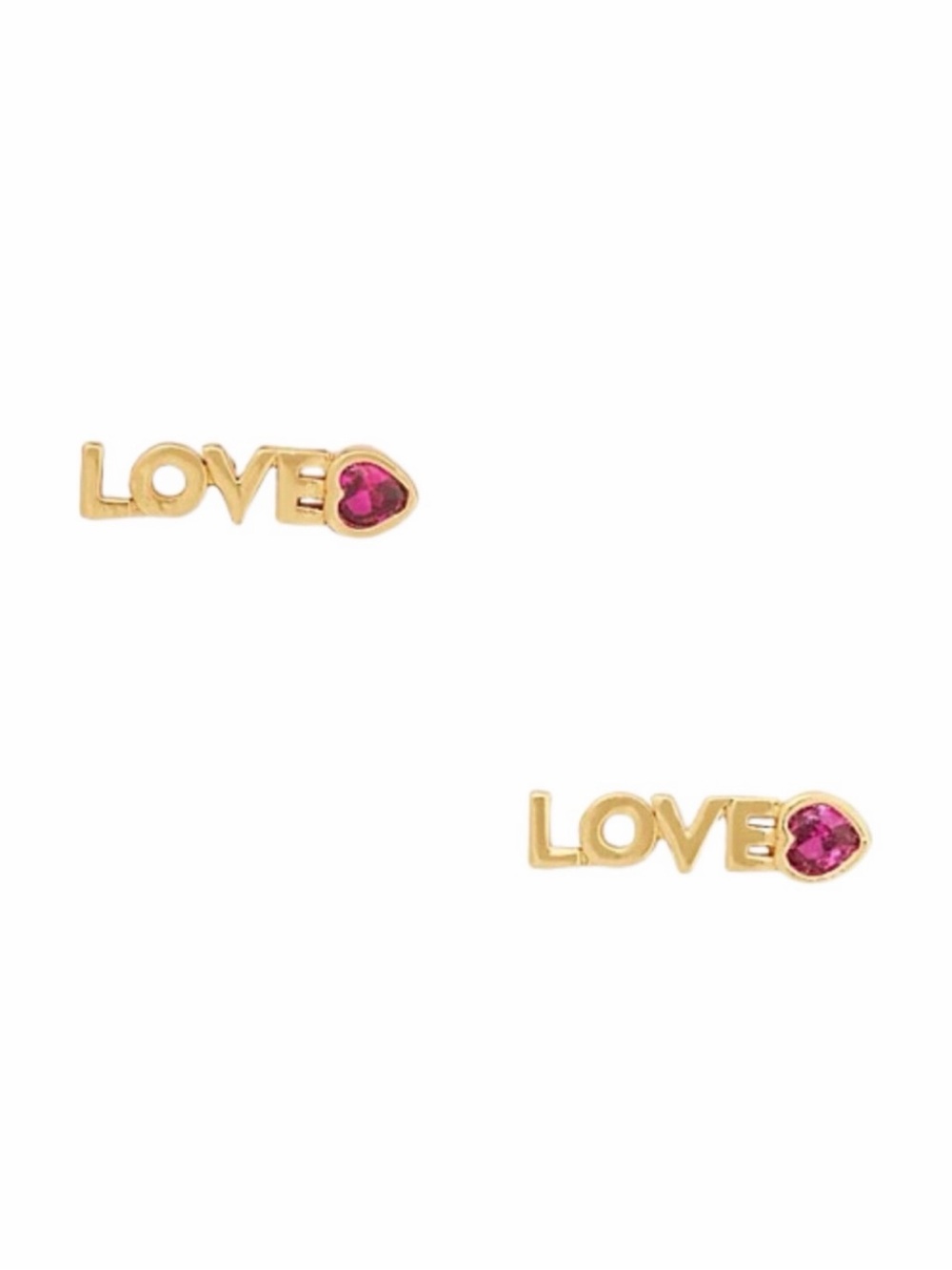 KATE SPADE • Gold Love You Mom Love Earrings